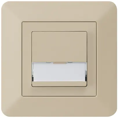 Tasto di suoneria INC A/1L kallysto.trend beige con porta-etichetta 37×15mm 