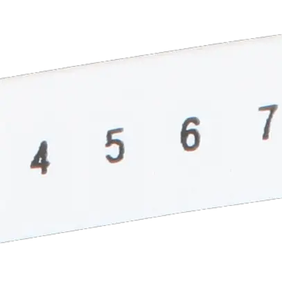 Nastro Zack ZB 1…10 bianco siglatura longitudinale 10 cartellini 5mm 