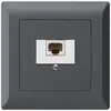 Presa di raccordo INC kallysto.line 1×RJ45u antracite 