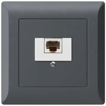 Presa di raccordo INC kallysto.line 1×RJ45u antracite 