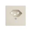 Placca frontale EDIZIOdue T13 crema 60×60mm con lente 