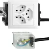 Presa INS EDIZIOdue 3×T13 L1 53mm bianco per cavo piatt.powerbus 