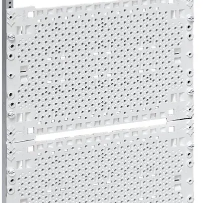 Travée télécom Hager avec plaques de montage 4-rangées 600×250mm 