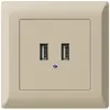 Presa di carica USB INC Hager kallysto.line 240V 2400mA beige 