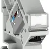Module de raccordement AMD Feller EASYNET cat.6A blindé pour barre DIN 