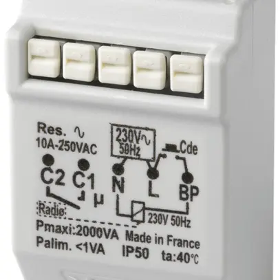 Attuatore per serranda RF INS Yokis 500VA 2.4GHz prest.elev. 