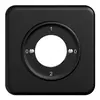Kit frontal STANDARDdue 0-1-0-2 90×90mm noir pour interrupteur à clé 