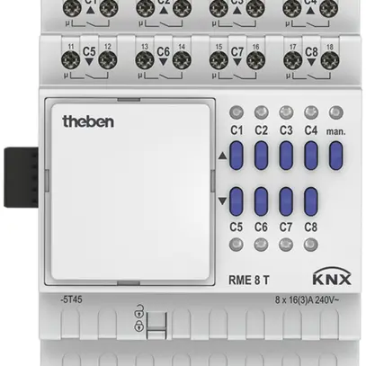 Attuatore-commutatore e di persiana AMD Theben RME 8 T KNX 