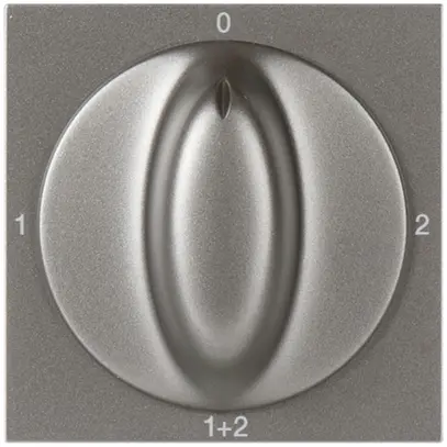 UP-Drehschalter MOS 1/1L magnesium 0-1-2-1+2 