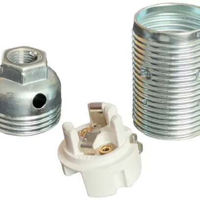 Portalampada Elektrogros portalampada a vite E14 c.filetto est.bi zinc. 