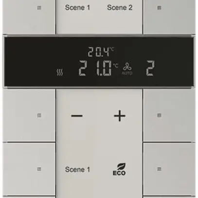 Contrôleur station secondaire grand ABB-Tenton, 10 touches, alu-argent 