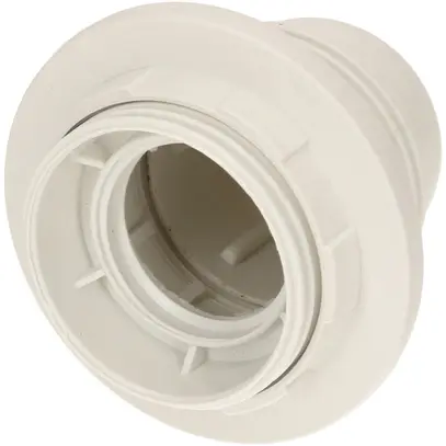 Douille E27 matière synthétique M10×1 blanc avec bordure 