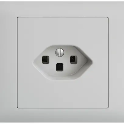 Presa INS EDIZIOdue T23 16A grigio chiaro, con morsetti innest. 