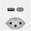 Presa di ricarica USB EDIZIO.liv SNAPFIX® USB A+C/T13 3A 230VAC bi 