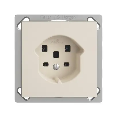 Presa INS EDIZIOdue T25 16A crema, morsetti a vite 