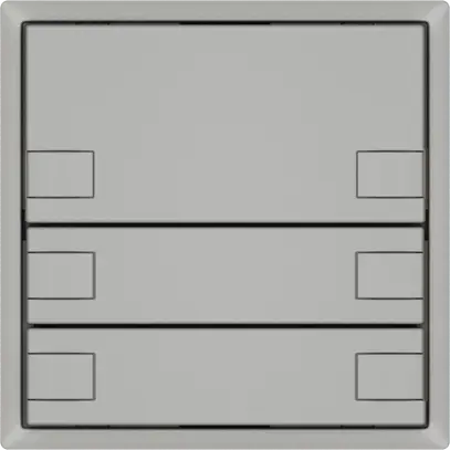 Poussoir universel EDIZIO.liv UNI SNAPFIX® s.LED 3× comm.2T grc 