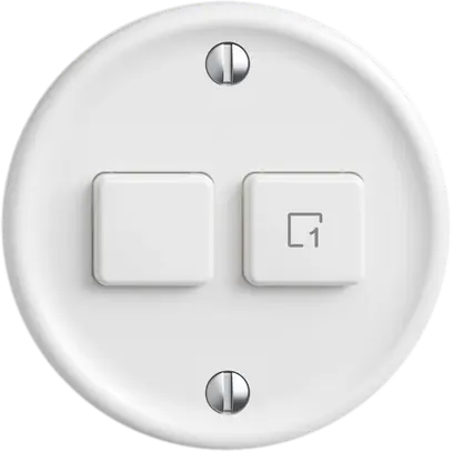 Stazione sec.interr.STANDARDdue Wiser SNAPFIX® 1 scena 2 tasti WLAN bi 