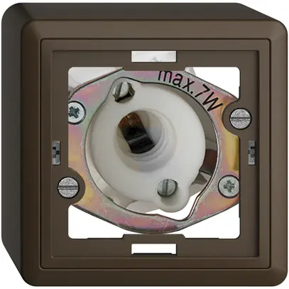 Signal lumineux AP EDIZIOdue coffee 7W sans calotte plate 