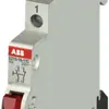 Pulsante INS ABB 250V 16A 1n/nc rosso 