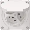 Steckdose NEVO N.CO, 3×T13, IP21, weiss 