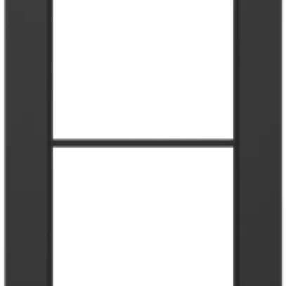 Telaio di copertura SIDUS 4×1 nero 