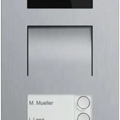 Station extérieure vidéo ABB-Welcome IP, 2 touches, induction, 1/3, acier fin 