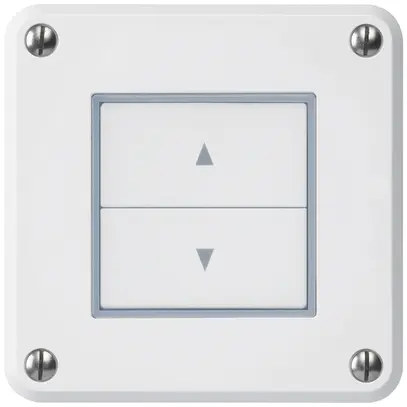 Pulsante per tapparelle INC robusto IP55 bianco con 2 tasti di comando 