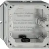 Boîtier AP ELEMENT 1×1 EMP aluminium 2 entrées 