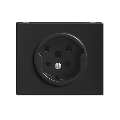 Prise INC FH T25 16A noir avec bornes enf. 