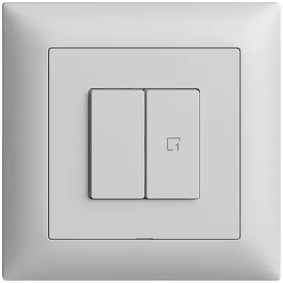 Interrupteur ENC 1K/2T scène Edue Wiser gris clair 