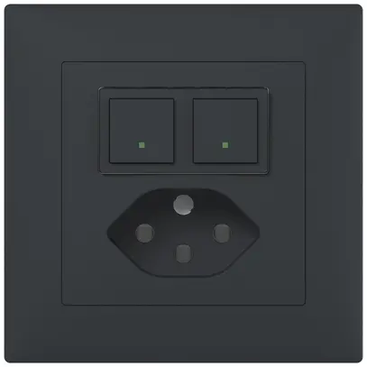 Combinazione ENC ABB Sidus B sensor/attuatore free@home antracite 