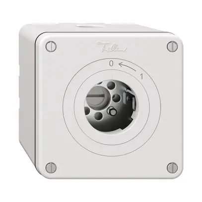 Contatto rotativo NAPU NEVO, senza cilindro, KS, 0 <- 1, bianco 