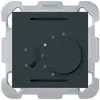 Termostato INC Hager kallysto B, con interr.di riscald./raffred., nero 