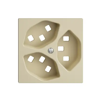 Kit frontal EDIZIOdue vanille 60×60mm 3×T23 