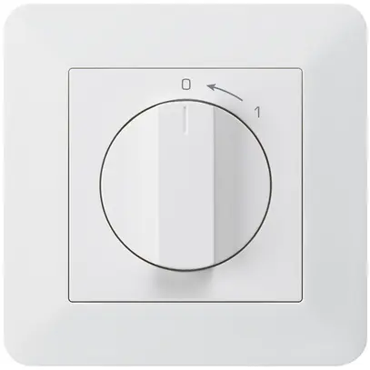 Contatto rotativo INC 0<-1/2L bianco kallysto.trend con manopola 