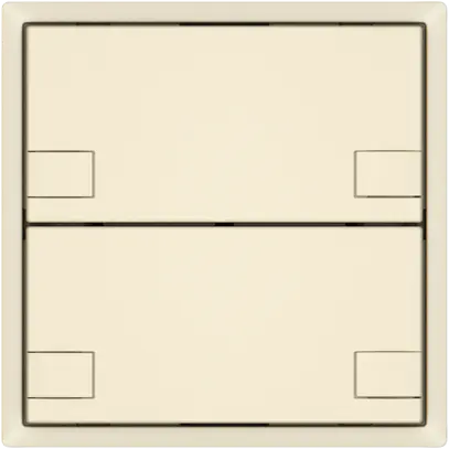 Pulsante KNX RGB EDIZIO.liv SNAPFIX® sensore temp.s.LED 2× com.2T cr 