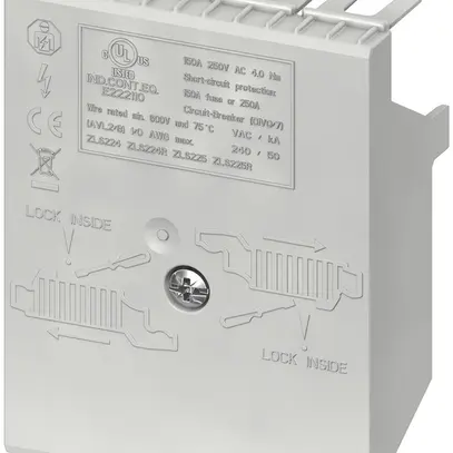 Haube SMISSLINE TP niedrig für Einspeiseblock ZLS924 160A 