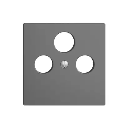 Plaque frontale EDIZIOdue gris foncé pour SAT 