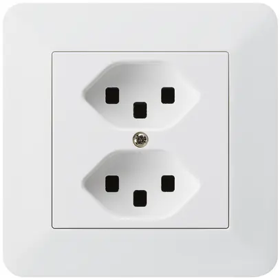 Presa INC kallysto.trend 2×T23 bianco con morsetti ad innesto 