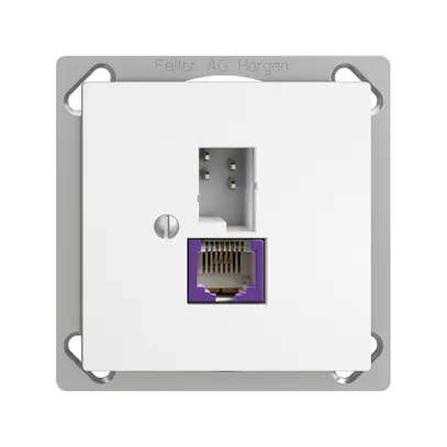 Presa INS T+T 6P/1×RJ45 DSL-a banda larga EDIZIOdue bianco 