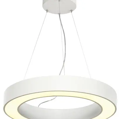 LED-Pendelleuchte SLV MEDO RING 60 DALI 34W 2095lm 3000K Ø600×80mm weiss 