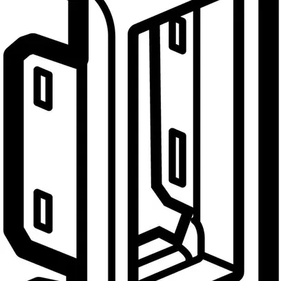 Quadro supporto INS MOS 1×1 bianco per placca Ø1…3mm 1 modulo 