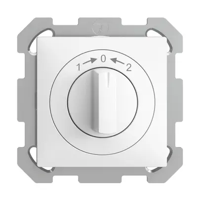 Contact pivotant ENC 1->0<-2 EDIZIOdue blanc, avec manette 