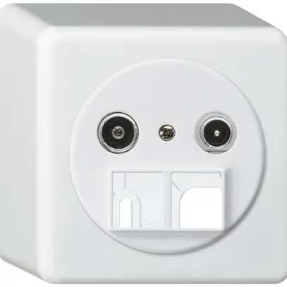 Presa multimedia AP basico TV-R 14dB 2GHz bianco 