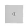 Plaque frontale EDIZIOdue gris clair pour obturateur 