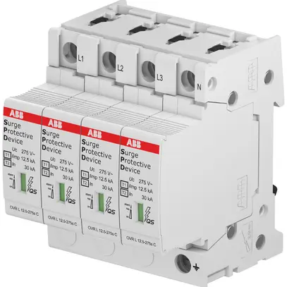 Parasurtension ABB proM compact T1-T2 4L avec varistor de réserve 