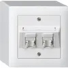 Presa AP kallysto cat.5e 2RJ45/u bianco 