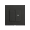 Kit recouvrement pour interrupteur 1c scène/2t Edue Wiser noir 