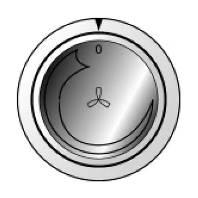 Bottone rotativo basico per regolatore di velocità bianco 