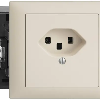 Presa INS EDIZIOdue T23 16A crema 53mm, morsetti a vite 